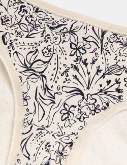 Brazilské kalhotky s potiskem a vysokým podílem bavlny