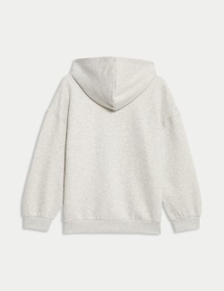 Mikina s kapucí, zapínáním na zip a vysokým podílem bavlny (6–16 let)