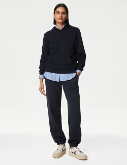 Tepláky s manžetami, s vysokým podílem bavlny a stahovací šňůrkou