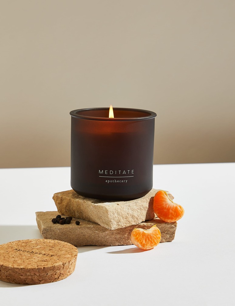 Meditační doplnitelná svíčka