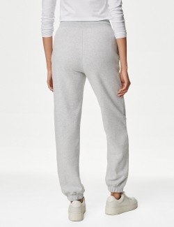 Tepláky s manžetami, s vysokým podílem bavlny a stahovací šňůrkou