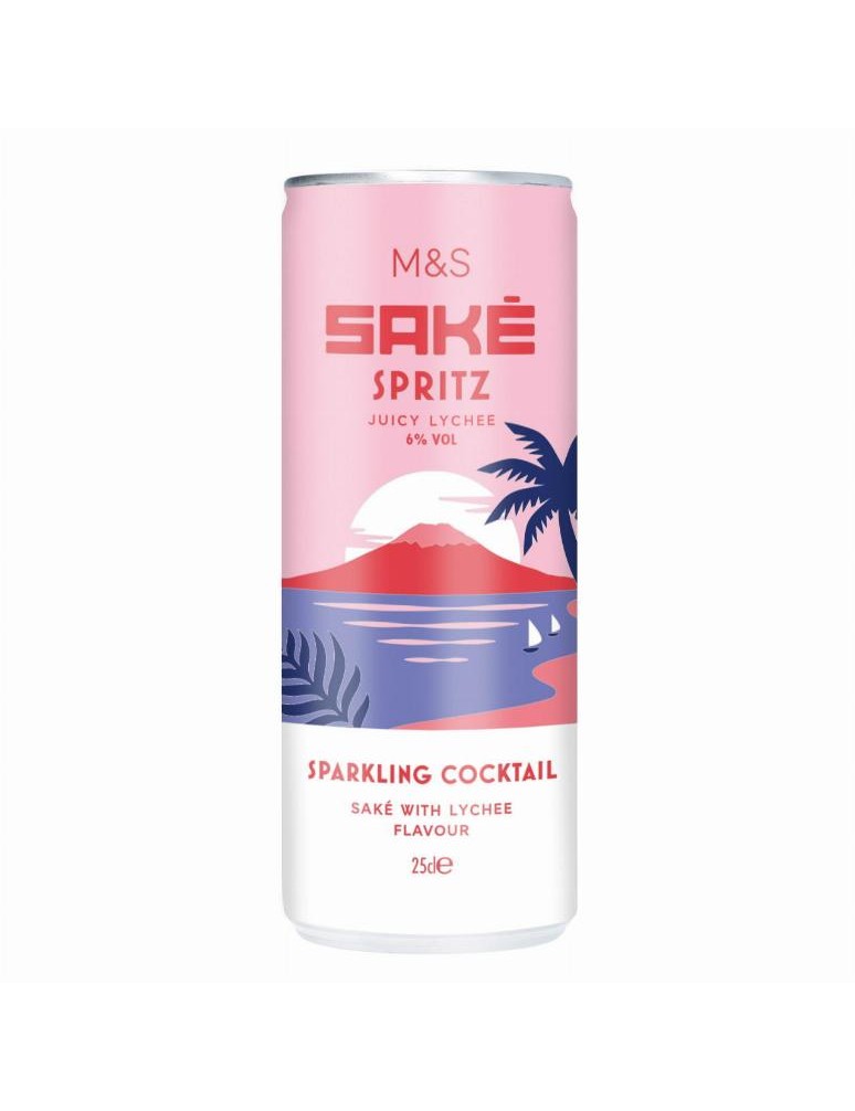 Sycený alkoholický nápoj s vínem z fermentované rýže a příchutí liči