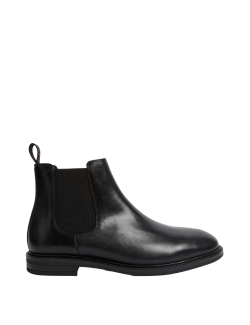 Kožené navlékací boty Chelsea