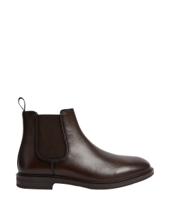 Kožené navlékací boty Chelsea