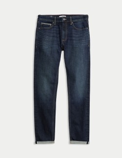 Strečové džíny v japonském stylu, úzký střih