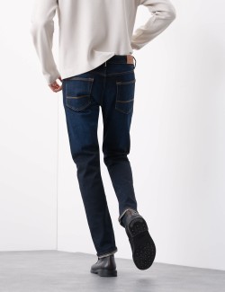 Strečové džíny v japonském stylu, úzký střih