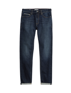 Strečové džíny v japonském stylu, úzký střih