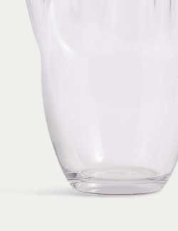 Extra velká skleněná váza s kapesníkem