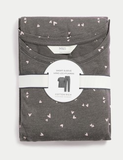 Pyžamová souprava s potiskem a vysokým podílem bavlny