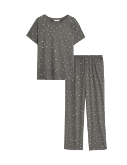 Pyžamová souprava s potiskem a vysokým podílem bavlny