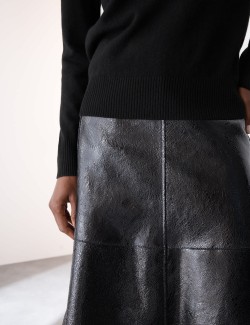 Volný svetr ze 100% kašmíru s výstřihem do V