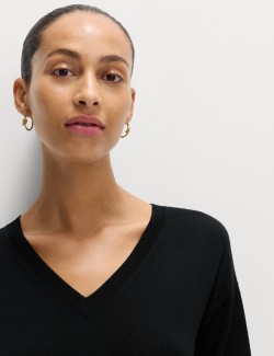 Pure Merino Wool V-Neck Jumper