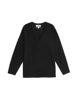 Pure Merino Wool V-Neck Jumper