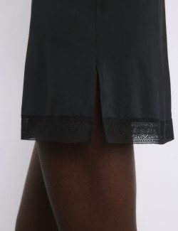 Kombiné Boston z mikrovlákna s krajkovým lemem, bez kostic