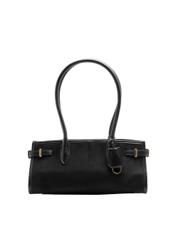 Semišová kabelka přes rameno s přezkou