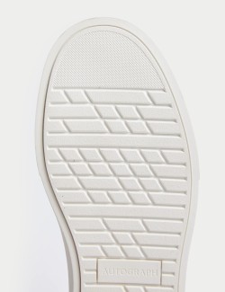 Leather Lace Up Trainers with Freshfeet™