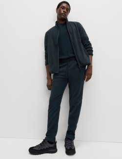 Funnel Neck Zip Up Micro Fleece Jacket