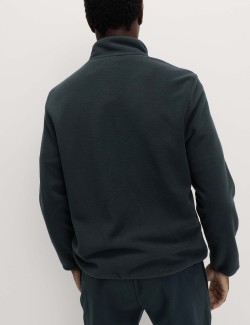 Funnel Neck Zip Up Micro Fleece Jacket