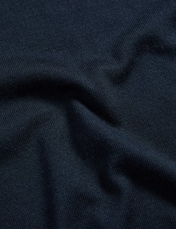 Svetr s krátkým zipem z extra jemného merina