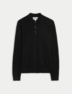 Pure Extra Fine Merino Wool Polo Shirt