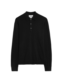 Pure Extra Fine Merino Wool Polo Shirt