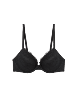 Dekoltová podprsenka s kosticemi a krajkou, vel. A–E