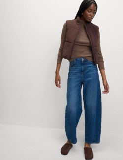 Cotton Rich Ribbed Garment Dye Top