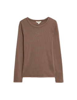 Cotton Rich Ribbed Garment Dye Top