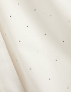 Pure Cotton Oversized Embellished Shirt