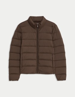 Prošívaná sbalitelná bunda s peřím a prachovým peřím