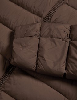 Prošívaná sbalitelná bunda s peřím a prachovým peřím