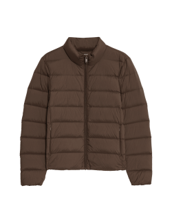 Prošívaná sbalitelná bunda s peřím a prachovým peřím