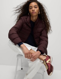 Prošívaná sbalitelná bunda s peřím a prachovým peřím