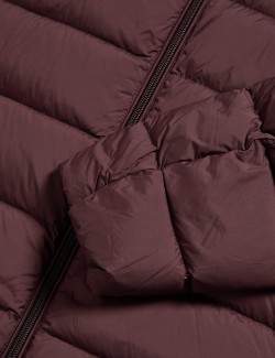 Prošívaná sbalitelná bunda s peřím a prachovým peřím