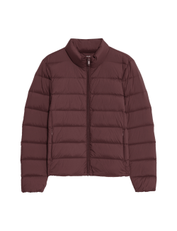 Prošívaná sbalitelná bunda s peřím a prachovým peřím