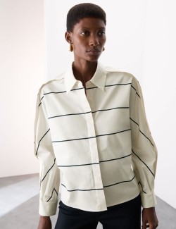 Košile volného střihu z čisté bavlny