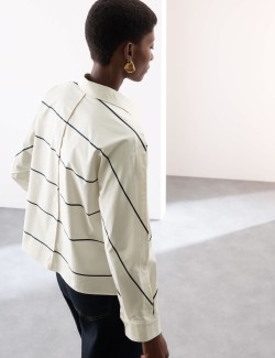 Košile volného střihu z čisté bavlny