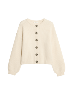 Ribbed Knitted Cardigan (6-16 Yrs)