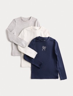 Žebrovaný top s vysokým podílem bavlny (2–8 let)