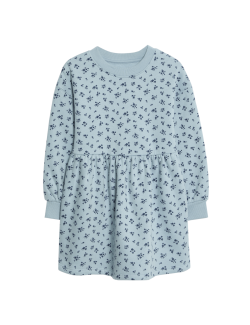 Květované šaty s vysokým podílem bavlny (2–8 let)