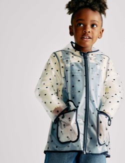 Puntíkovaný nepromokavý plášť (2–8 let)