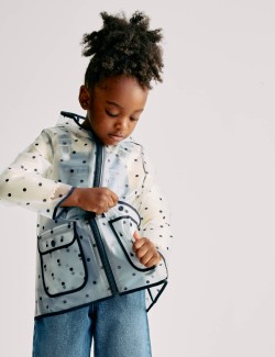 Puntíkovaný nepromokavý plášť (2–8 let)