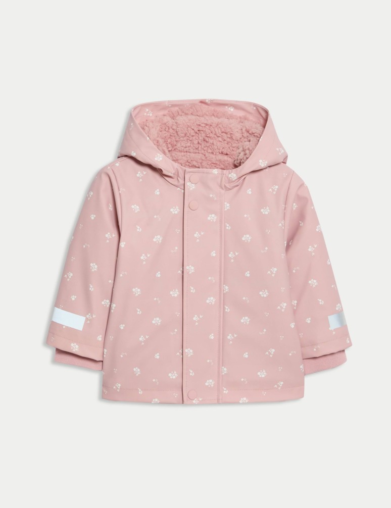 Ditsy Hooded Fisherman Jacket (3 Mths-3 Yrs)