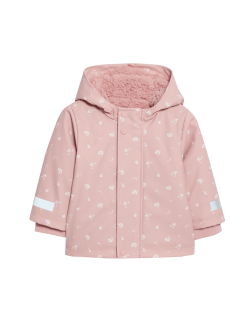 Ditsy Hooded Fisherman Jacket (3 Mths-3 Yrs)