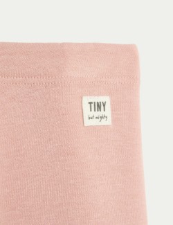 Cotton Blend Fleece Lined Leggings (0-3 Yrs)