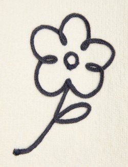 Svetr s květinovou výšivkou z bavlny (0 měsíců-6 let)