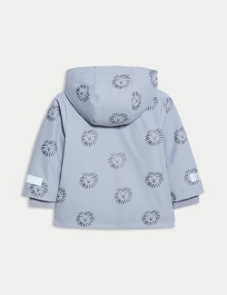 Nepromokavý plášť z umělé kůže s podšívkou a motivem lva (3 měsíce – 3 roky)