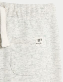 Cotton Blend Fleece Lined Joggers (0-3 Yrs)