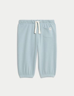 Flísové tepláky ze směsi bavlny s podšívkou (0–3 roky)