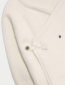 2pc Knitted Bear Wrap Outfit (0-12 Mths)